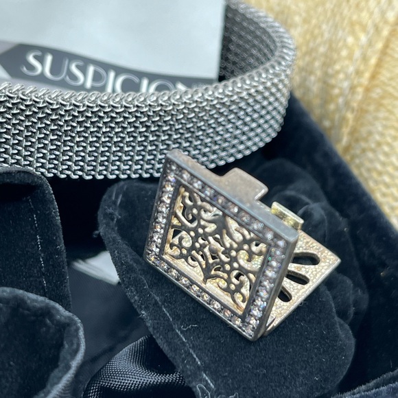 Suspicion QVC Stainless Steel Mesh Bracelet with 925 Interchangeable Ornaments - Picture 6 of 17